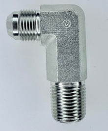 Male JIC x Male NPT(Pipe Thread) 90 Degree Long