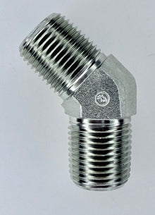 Male NPT(Pipe Thread) x Male NPT(Pipe Thread) 45 Degree