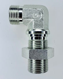Male ORFS(Oring Face Seal) Bulkhead w/Locknut 90 Degree