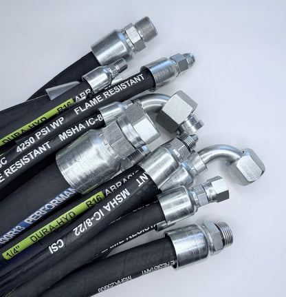 3/8" Abrasion Resistant 100R16/2SC 5,000 PSI Hose