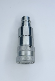 FF Coupler Half X NV Poppet Plug Half: 1/2" Coupling Body Size