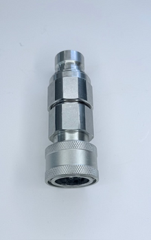 FF Coupler Half X NV Poppet Plug Half: 1/2" Coupling Body Size